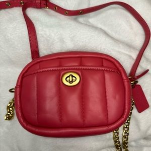 Coach Small Camera Bag with Quilting